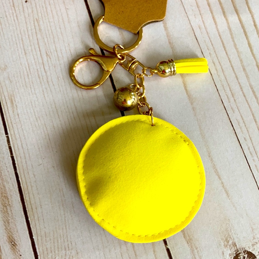 Rhinestone Tennis Ball Keychain - Picture 3 of 7
